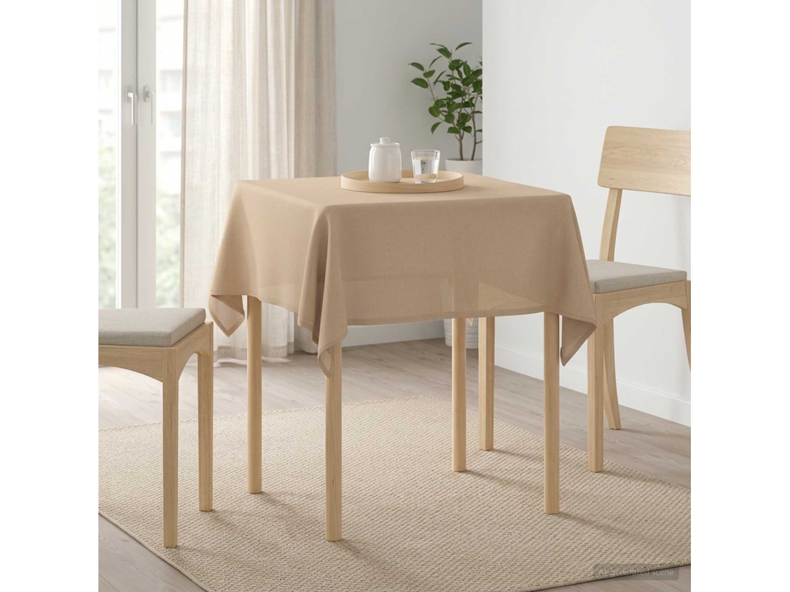 Vidaxl Toalha De Mesa 5 Unid. Retangular Bege 140 X 140 Cm