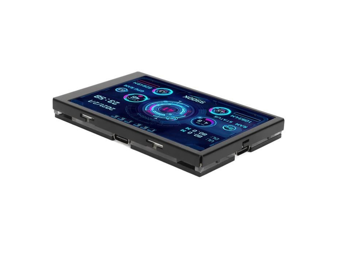 HURRISE Pc Monitor de Temperatura Monitor de Temperatura Do Computador 3 5 Polegadas Ips Full Display Tela Pequena para Aida64