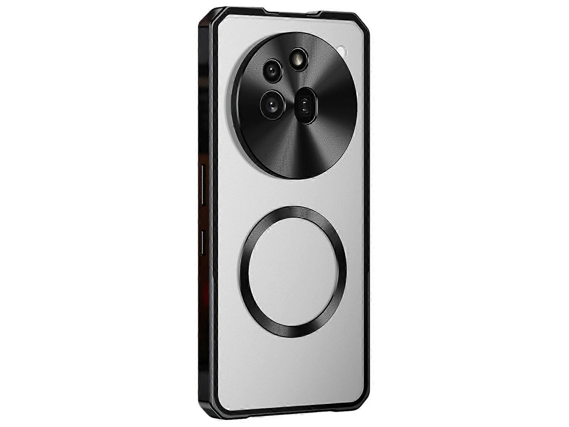 Capa Para Celular Tkdaddy For Nothing (3a) Pro Compatível Com Magsafe, Capa Traseira De Metal Fosco, Rígida, Preta