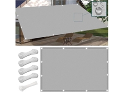 Pano De Sol Para Exterior - Proteção Uv - 3 X 3 M - Cinzento Claro