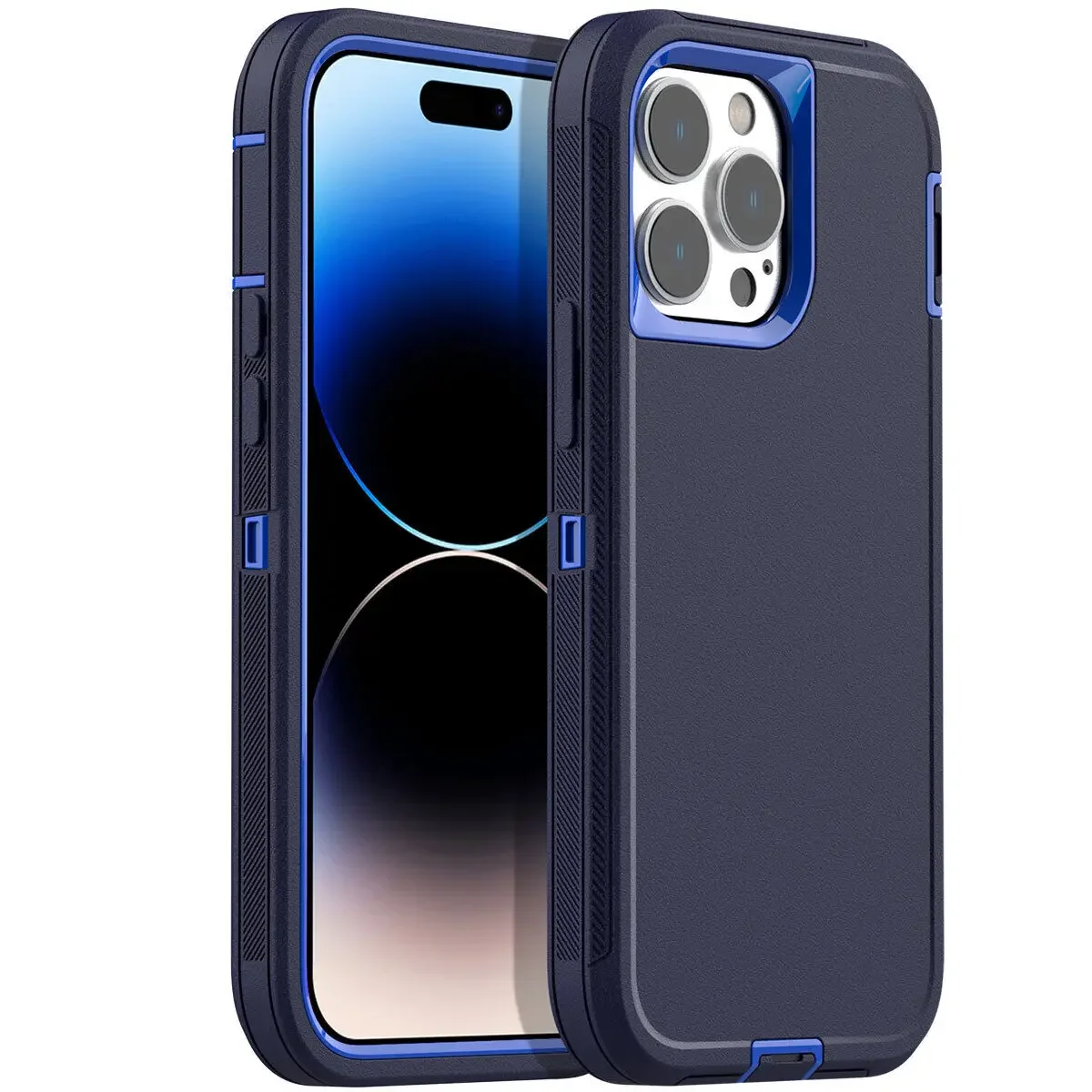 (azul-escuro, Iphone 16) Capa Rígida, Resistente A Quedas E A Impactos, Compatível Com Carregamento Sem Fio