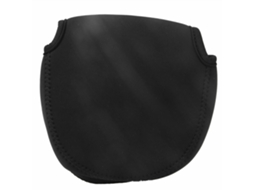 Bolsa para carrete de pesca de nylon, transpirable, preta, S/MARCA