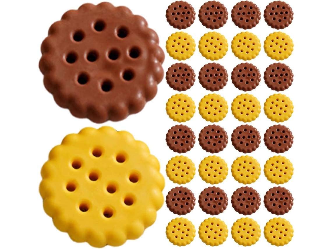 Conjunto de 60 Borrachas em Miniatura 3d para Biscoitos CHABERLU