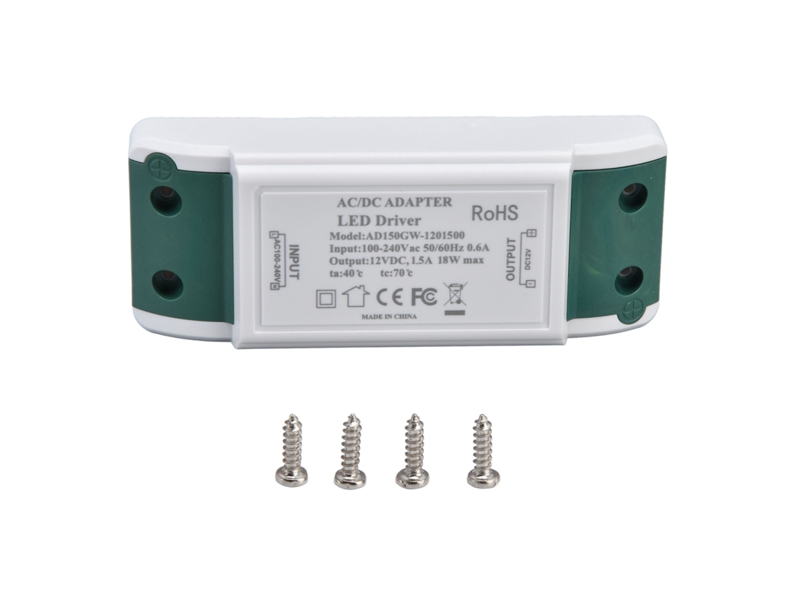 Driver LED 12v 6w AC100 240v para lâmpadas de banheiro | S/MARCA