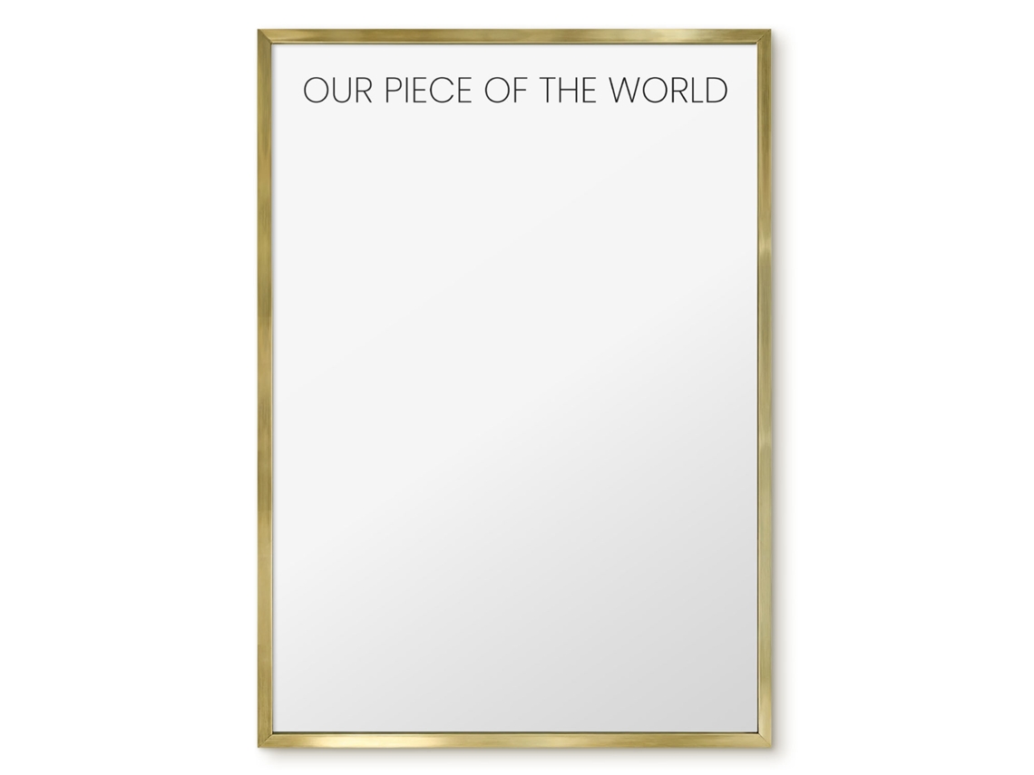 Magnetic Wall Board Our Piece Of The World For The Office Espelharte (50x70 Cm)
