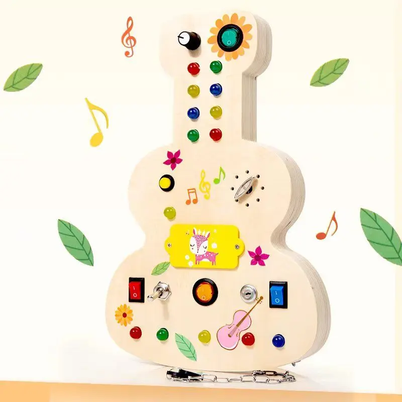 Placa De Circuito Montessori Com Tomada De Luz Led Liga/desliga, Brinquedo Educacional Cognitivo Para Bebês Com Mão Fina Aquaforge