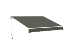 Toldo Externo com Braços de Manivela 350x250cm Cinza E TOWN COMMERCE GMBH