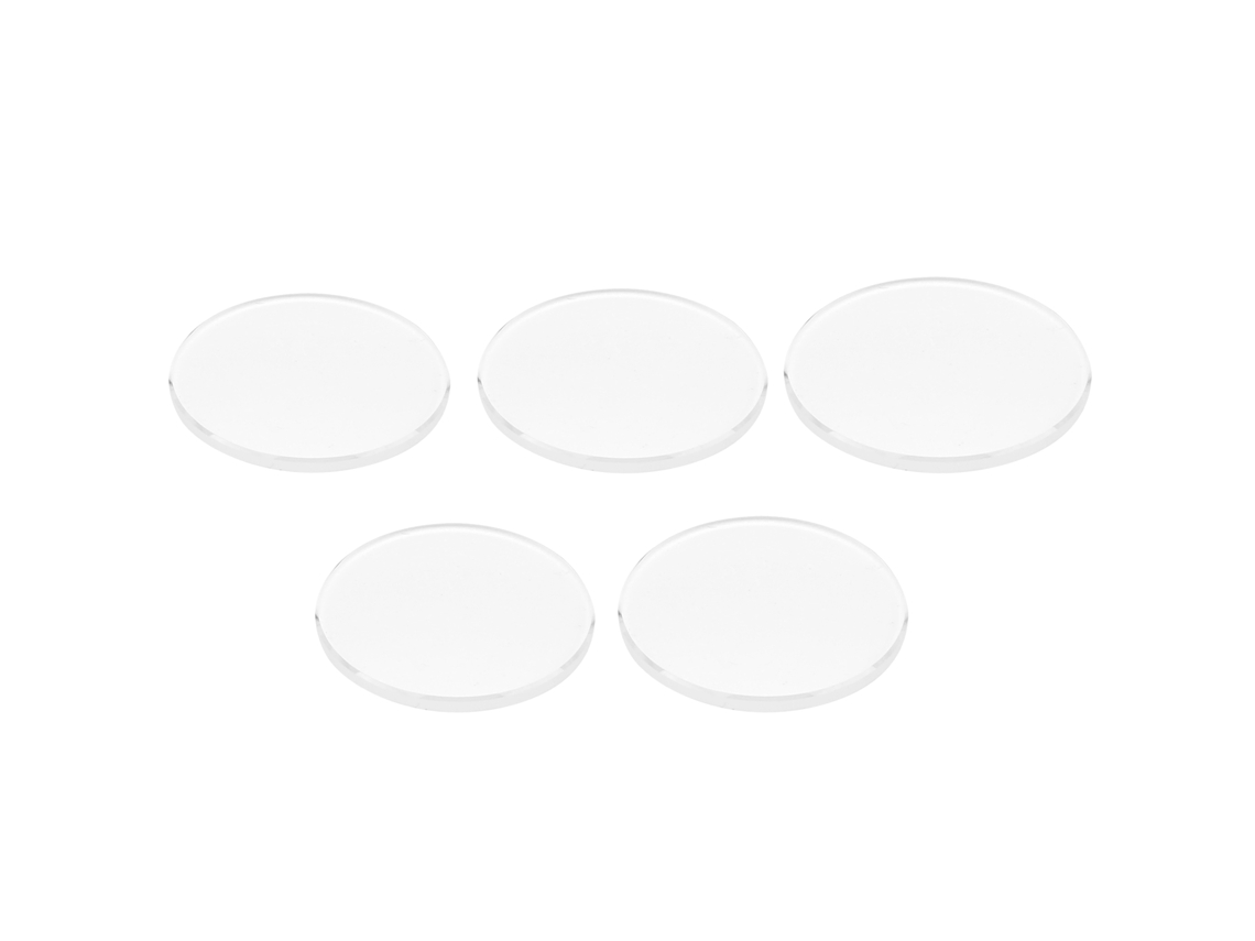 5pcs Vidro de Relógio Safira Dobro Curvo 20 22mm Lente Acessório Reparo 1.2mm