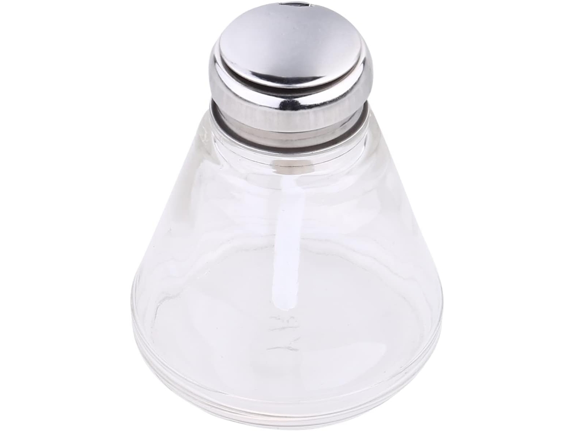 Frasco Dispensador De Vidro De 220 Ml Com Bomba De Aperto, Frasco Transparente Recarregável, Para Limpeza.