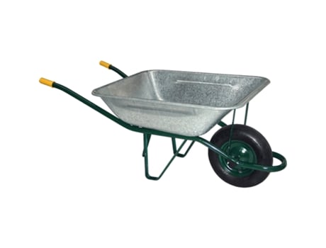 Carrinho de mão de fazenda galvanizado