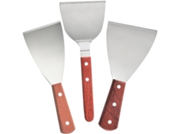 Conjunto De 3 Espátulas Aço Inoxidável Para Bife E Grelhados, Utensílios De Cozinha Ergonômicos E Antiderrapantes