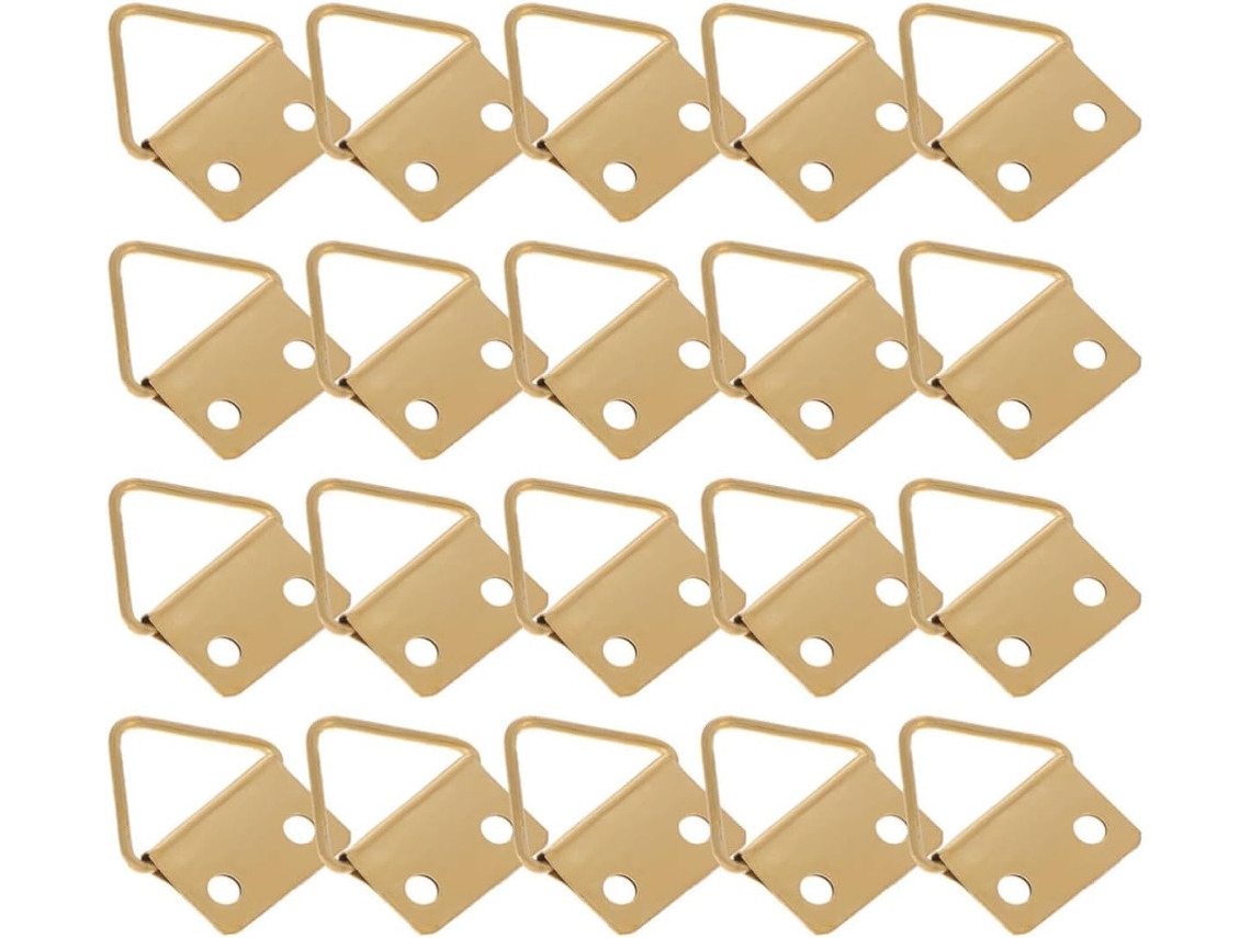 Kit Com 150 Peças De Argolas Triangulares De Metal Para Montagem De Porta-retratos