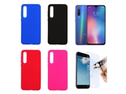 Lurelia Kit Proteção Para Xiaomi Mi 9 Se 4g, Capa Tpu Gel E Vidro De Ecrã