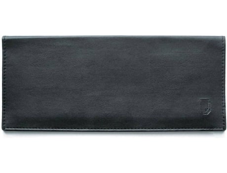 Organizador de Cartões de Visita Ibiza, Cartão Forrado a Pele, 210 x 260 mm, Preto