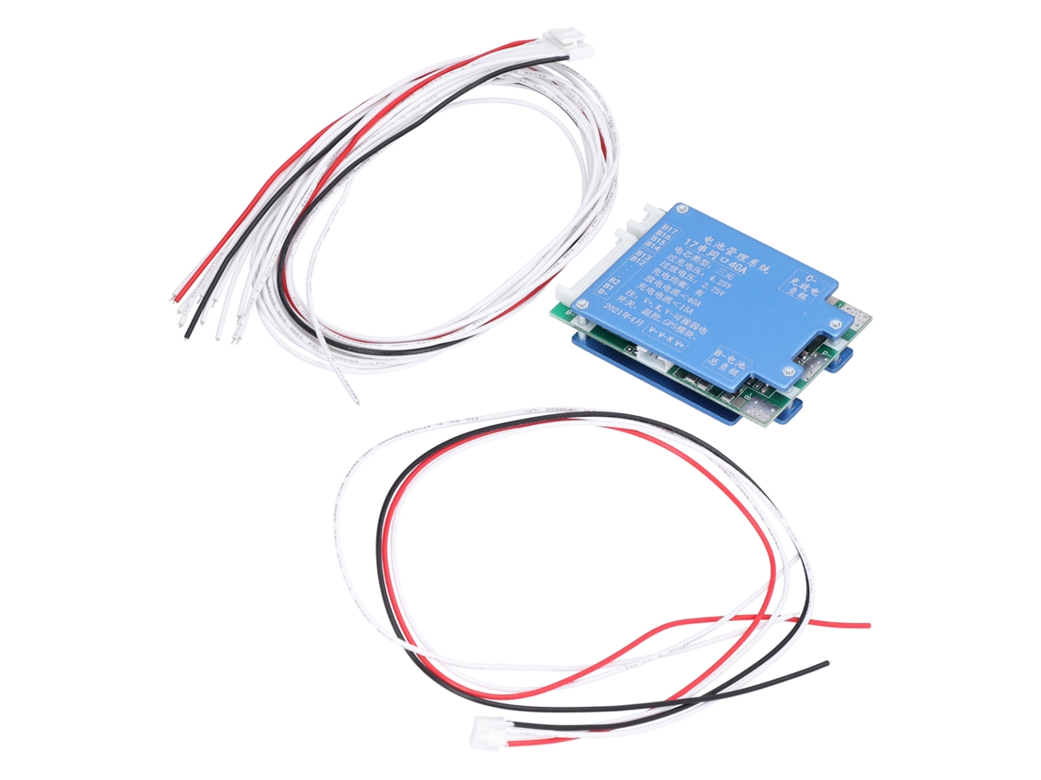 Laxiscreed Placa De Proteção Para Bateria De Lítio Série 17 Com Balancing E Proteção Eletrónica
