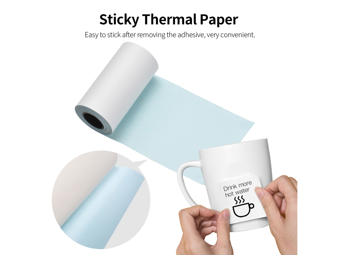 Rolos de Papel Térmico Adesivo 57x30mm Bpa free | S/MARCA