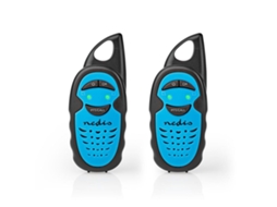 Rádio Comunicador Nedis, Alcance de 3km, 3 Canais, PTT, Preto AQUAFORGE