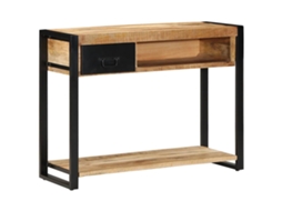 Console Table, Console Tables Vidaxl Marrom Madeira De Mangueira (n/a)