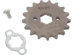 Coroa De Corrente De Motocicleta Em Metal Prateado Com Placa De Retenção, Design Leve.