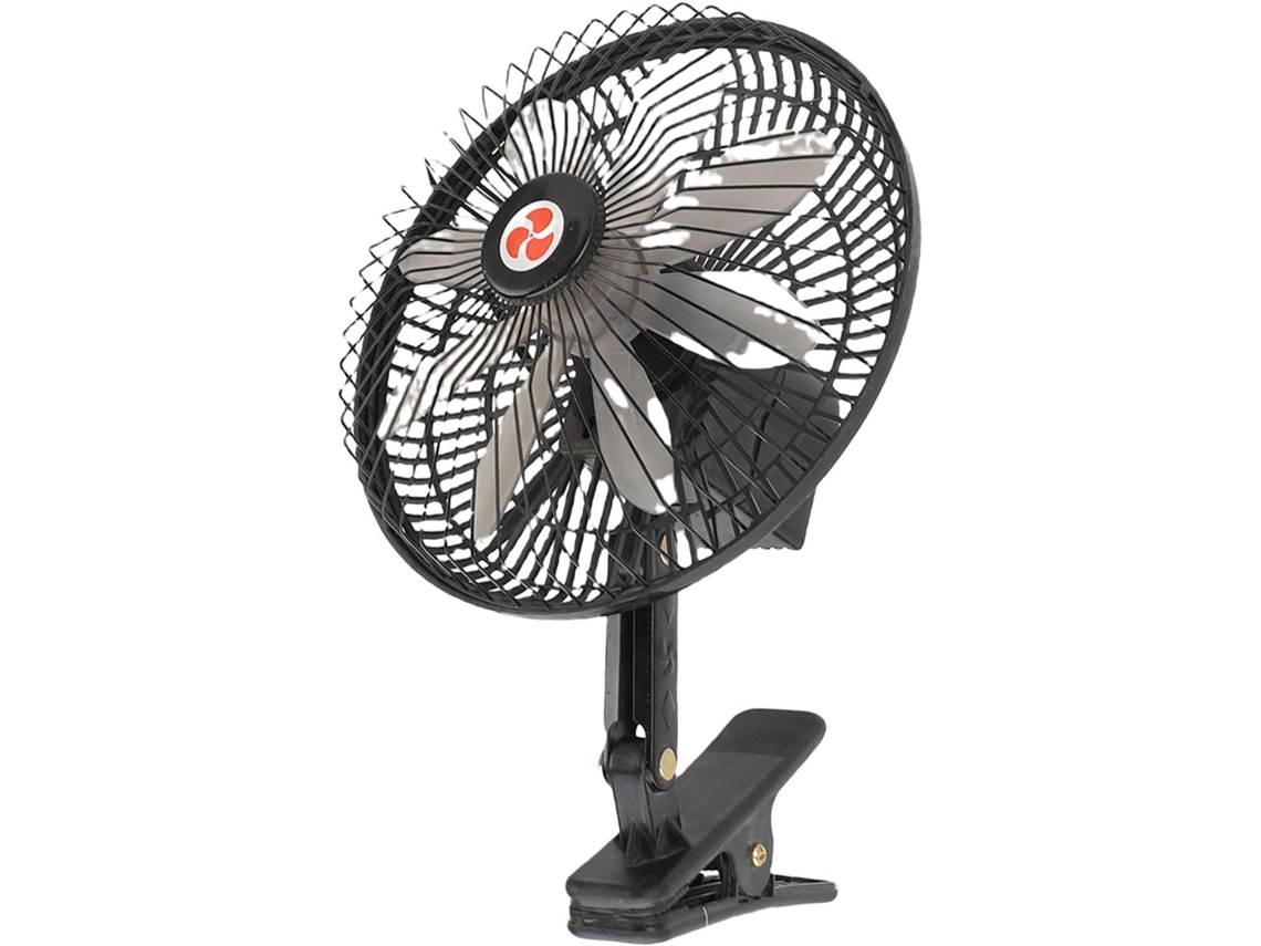 Ventilador De Resfriamento Srliya Rv 8 Polegadas, Alimentado Por Isqueiro, Preto, Silencioso, De Metal, Com Ventoinha