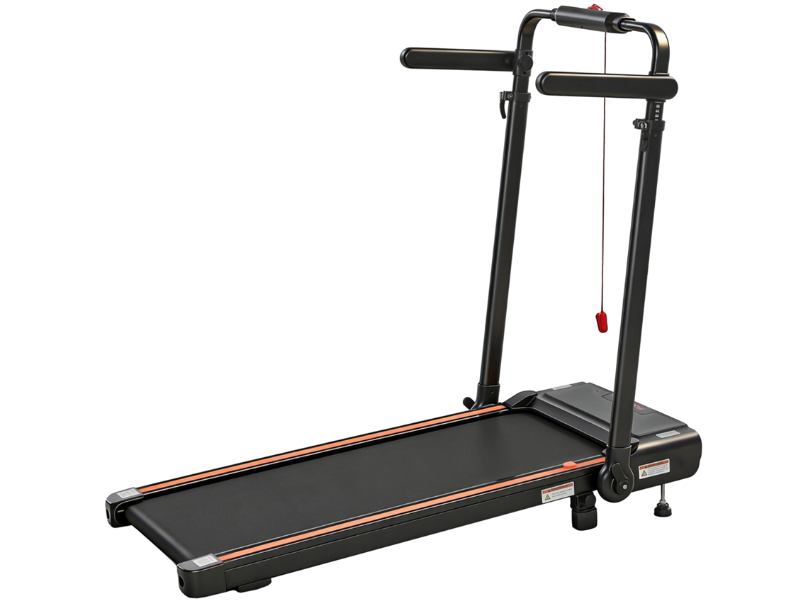 Esteira Dobrável 2,5hp 1 12 Km/h Mesa Removível Guidão com Tela Suporte para Celular Preto S/MARCA