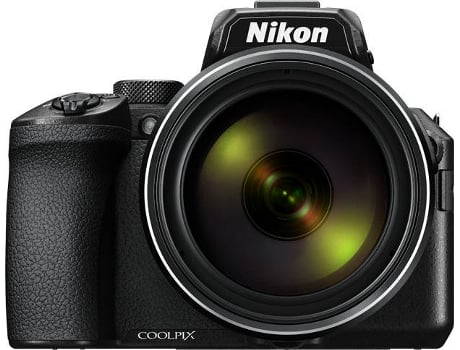 Máquina Fotográfica Bridge NIKON Coolpix P950 (Preto - 16 MP - ISO: 100 a 6400 - Zoom Ótico: 83x)