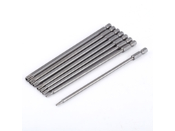 Conjunto de Bits de Screw Driver Estrela em Aço S2 150mm 8pcs Magnético