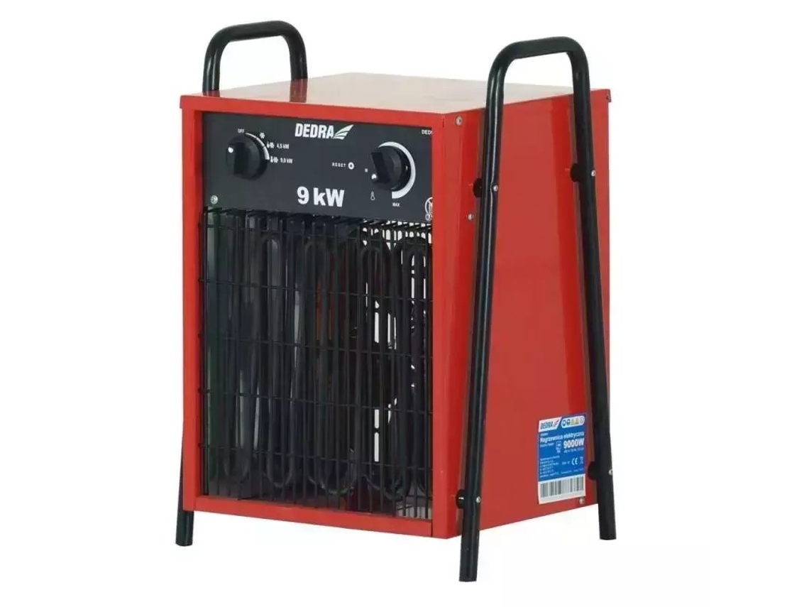 Aquecedor elétrico de ambiente Ded9924 vermelho 9000 W Convector Aquecedor elétrico de ambiente Dedra