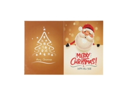 Cartão De Natal Com Pintura De Strass Diy Hk003