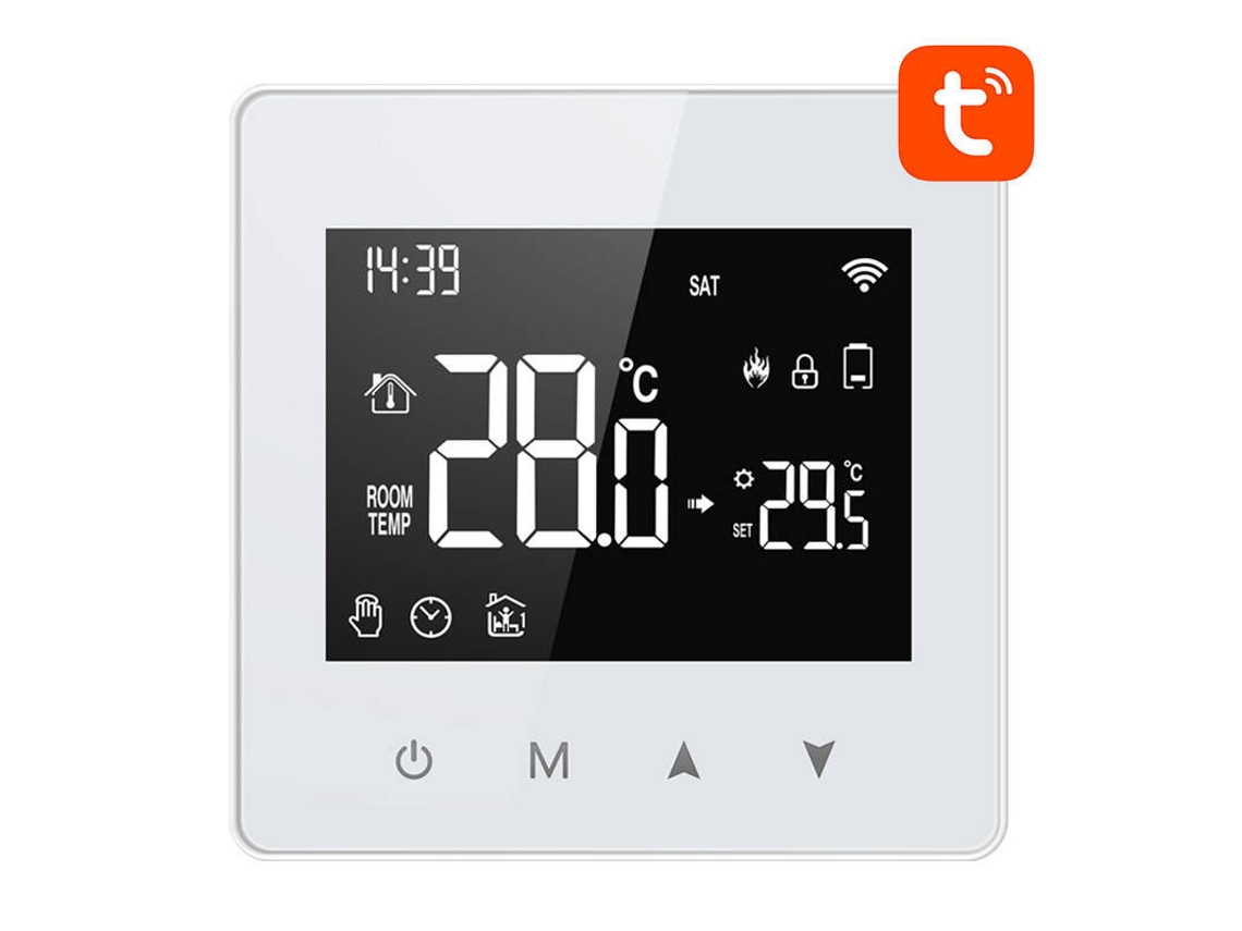 Termostato Inteligente Avatto Com Wi-fi Para Sistemas De Casa Inteligente Tuya Com Controle Remoto.