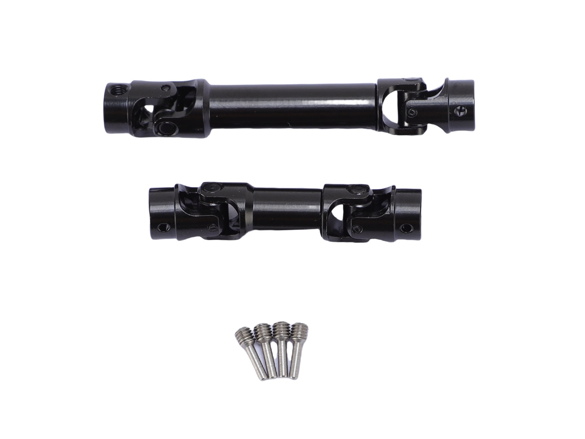 Mali eixo de Transmissão de Aço Inoxidável para Carro Rc 1/18 Substituição com Terminação Lisa Preta