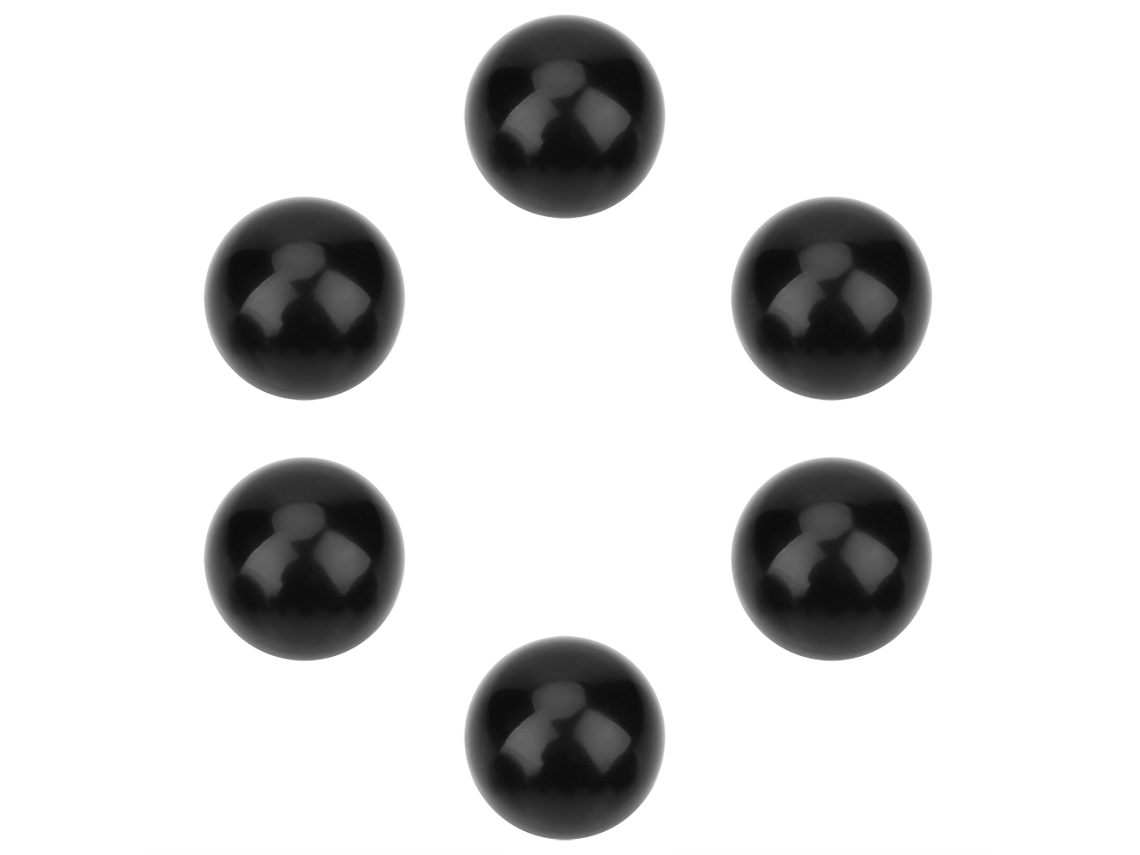 Puxadores Esféricos Com Rosca Preta Laxiscreed Para Máquinas (rosca M12, Diâmetro 40mm)