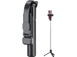 Tripé Portátil para Viagem Tripé Extensível Sem Fio para Selfies de Viagem, Suporte para Tripés de Celular JYTGALX (preto)