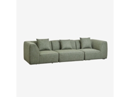 Sklum Sofá Modular De 3 Peças Estofado Cardea Poliéster                       Bouclé Verde Sálvia