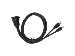 Cabo de dados dual usb3.0 de liga de alumínio à prova d'água com luz led EOOCOO
