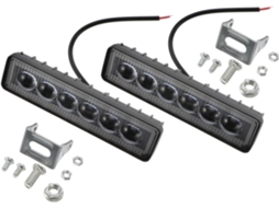 Conjunto De 2 Faróis Trabalho Led Hemobllo À Prova D Água E Selados Para Veículos Off Road Caminhões, Faróis Auxiliares