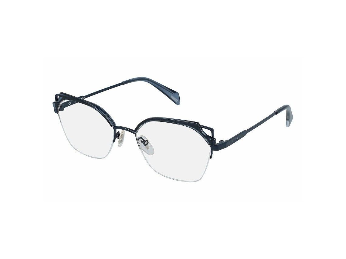 Armação de óculos feminina Police VPLA04-5201HR (azul - metal - Ø 52 mm)