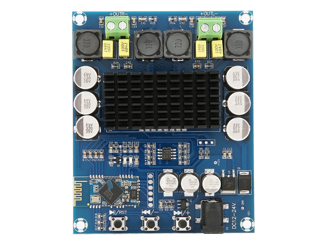 Placa de Amplificador Digital de Áudio Bluetooth 2 Canais Tpa3116d2 120w+120w S/MARCA