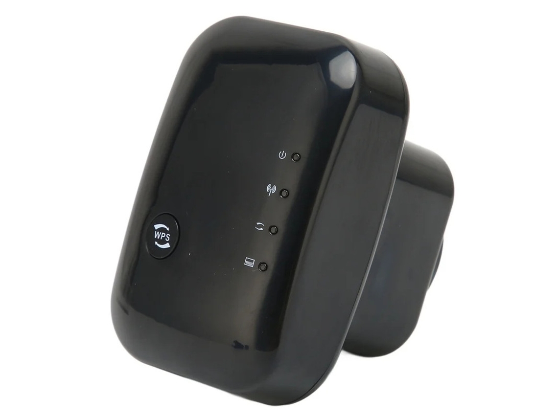 Extensor Wifi Cobertura Sem Fio De 360 ​​graus 300mbp 2.4ghz Porta Lan 2 Modos Plug Design Repetidor Wifi Para Laptop Preto Yizhood