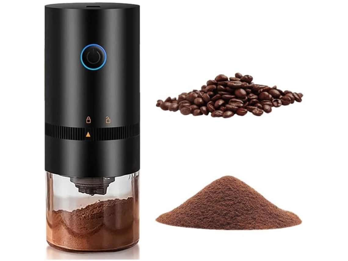 Moedor De Café Elétrico Recarregável Via Usb, Portátil, Múltiplas Configurações, Para Grãos De Café E Especiarias, Uso Em Casa