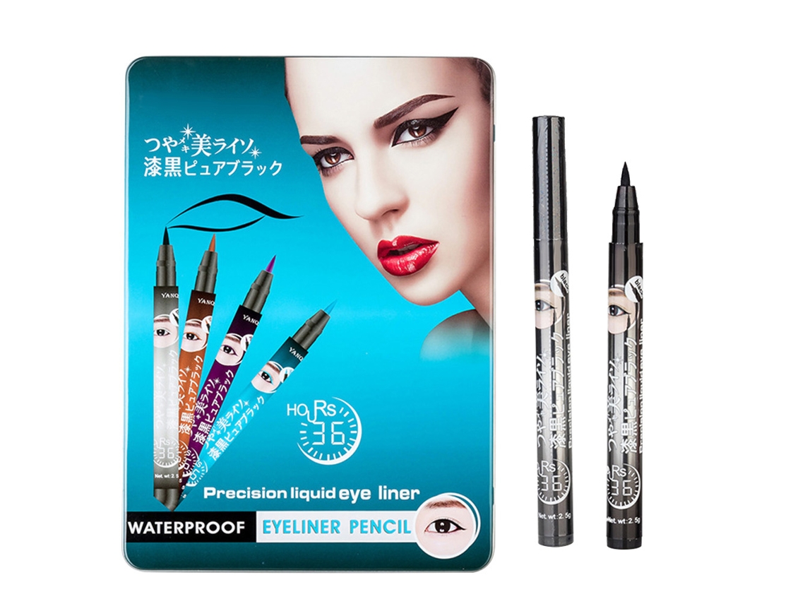 Caneta De Eyeliner Líquido À Prova D'água De Secagem Rápida Para Maquiagem De Olhos