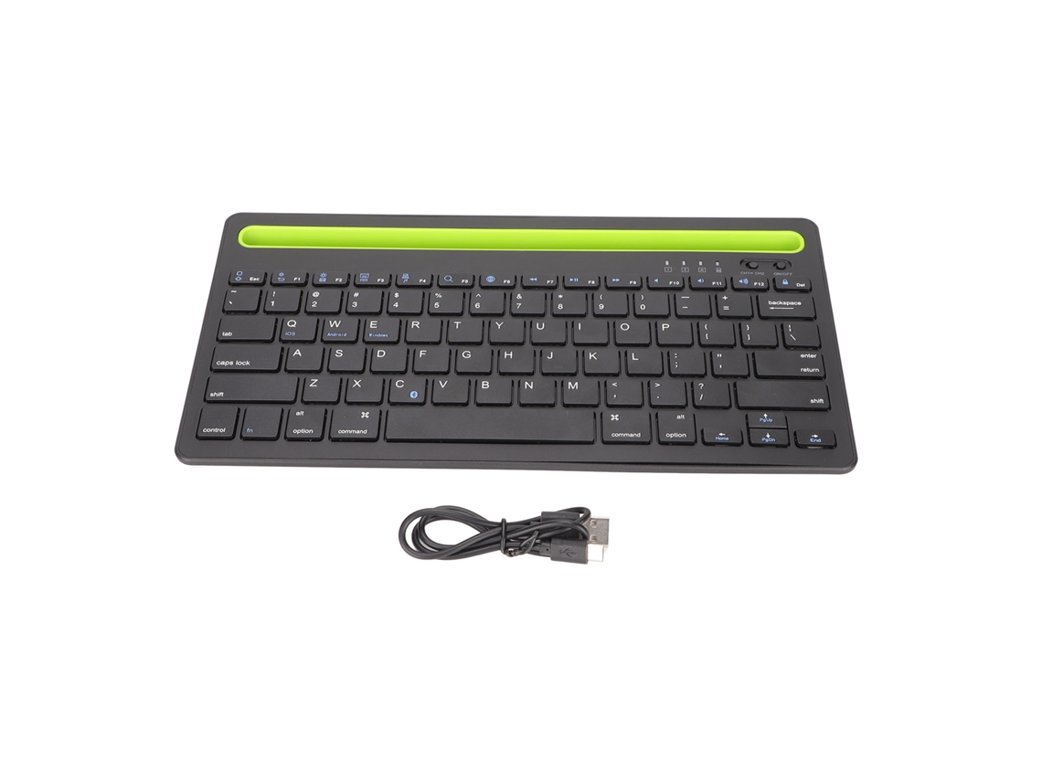 2026zentro-teclado Bluetooth Sem Fio Recarregável Com Suporte Integrado Para Múltiplos Dispositivos Macbook Android Windows