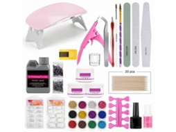 Conjunto De Esmaltação Diy Profissional Para Unhas De Acrílico Com Acessórios Para Iniciantes