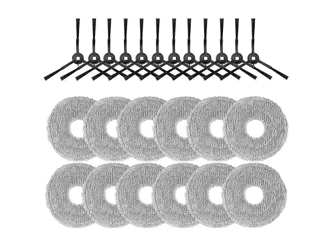 Peças De Reposição Para Aspirador De Pó Trouver E30 Aqua / Rle52sc / Jets Ultraclean / Walfort Rp37: Escova Lateral E Pano De Limpeza