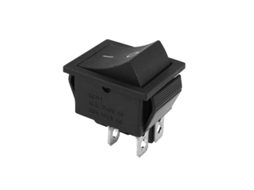 Interruptor De Alavanca Dpst 2 Posições, 28x21mm, Ac 250v 16a, 4 Pinos De E/s
