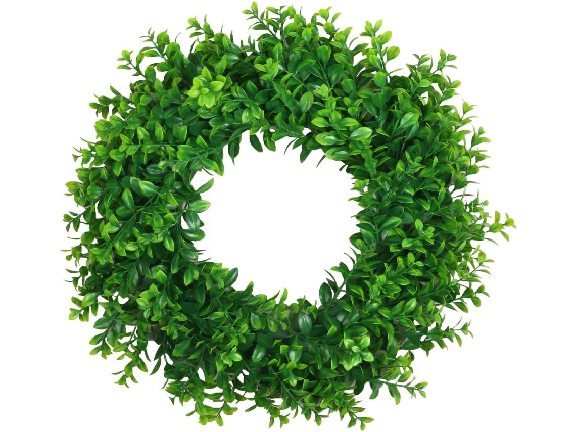 Guirlandas Artificiais de Folhagem Verde para Pendurar na Porta da Frente BRILVIBERA