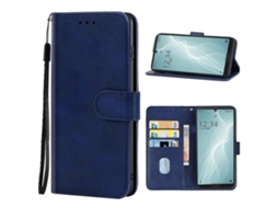 Capa De Couro Para Sharp Aquos Sense 4 Lite (vermelha)