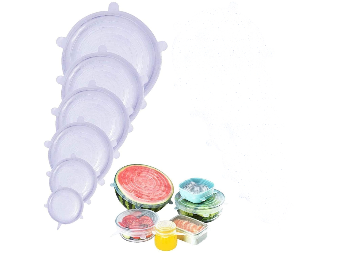 Tampas De Silicone Zoneyan, 12 Unidades. De Elásticas Em Diferentes Tamanhos. Reutilizáveis E Com Expansão Permanente, Tigelas, Tfrf