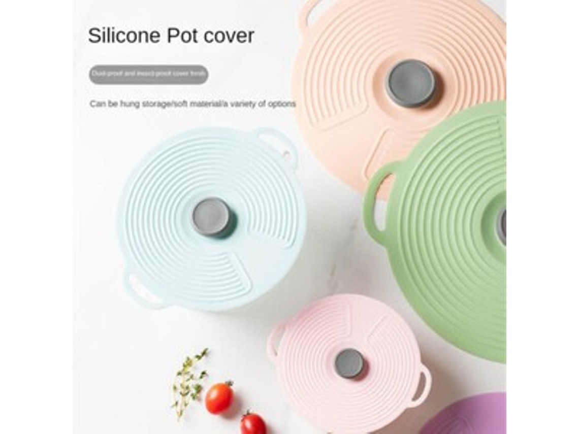 Tampas de Silicone para Alimentos Frescos, Panelas, Frigideiras, Antirrespingos, Micro ondas SUNNY SPACES