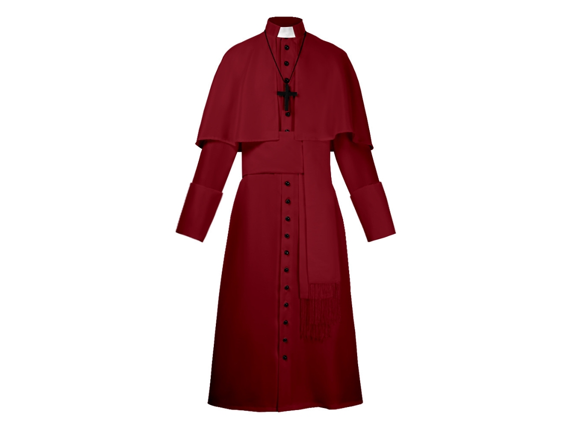 Lurelia Disfarce Padre Halloween Cosplay Vermelha Xxxl